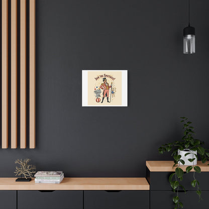 Join the Spectacle Circus Art Print | Matte Canvas, Stretched, Vintage Carnival Design