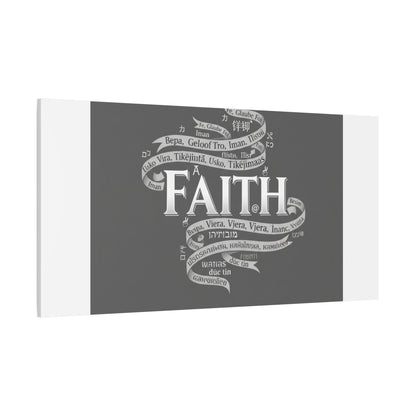 handwritten faith ribbon Canvas | sketch aesthetic, doodle design