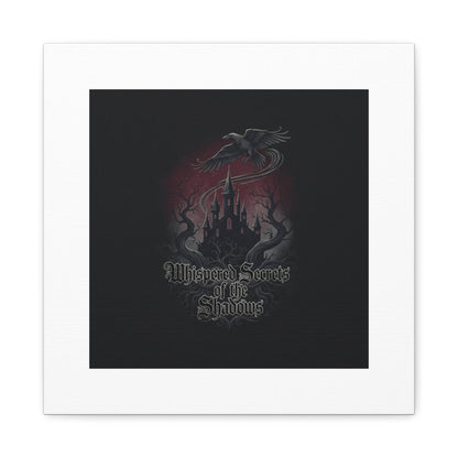Whispered Secrets of the Shadows Castle Wall Art, Matte Canvas | Gothic Medieval Decor