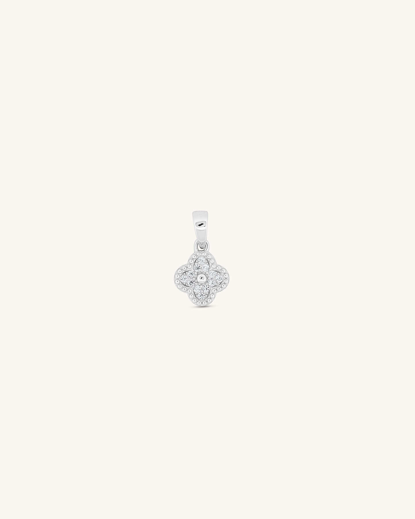 Moissanite Petite Clover Pendant