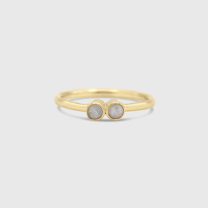 Dainty Two Stone Ring