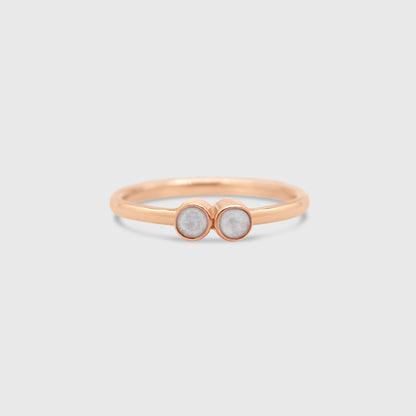 Dainty Two Stone Ring
