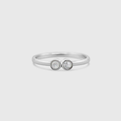 Dainty Two Stone Ring