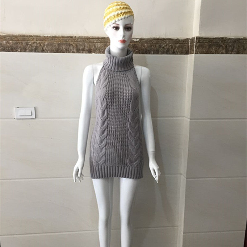 Medium and long sleeveless, sleeveless, belted skirts