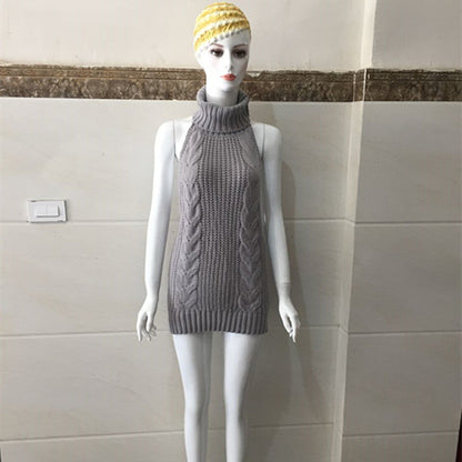 Medium and long sleeveless, sleeveless, belted skirts