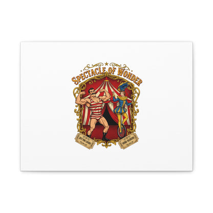 Spectacle of Wonder Circus Art Print, Canvas | Vintage Carnival Design