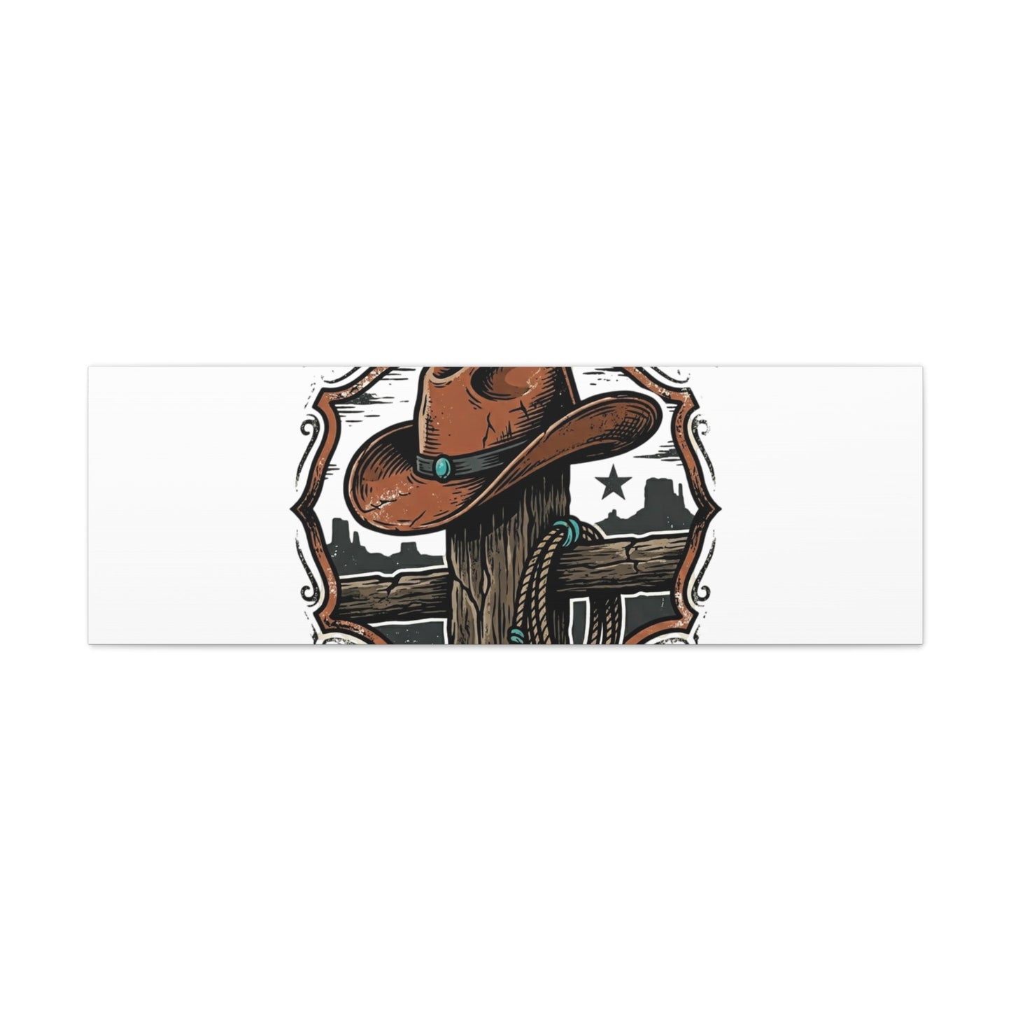 Built on Dust and Honor Canvas | Western cowboy, vintage Americana