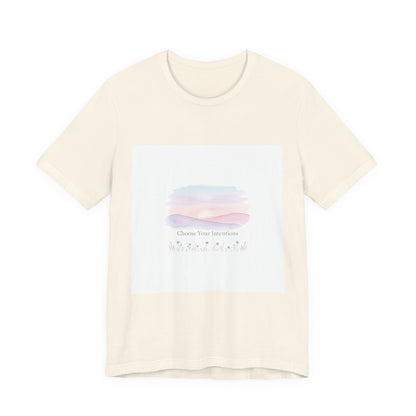 gentle intentions tee | mindful wellness pastel gradient