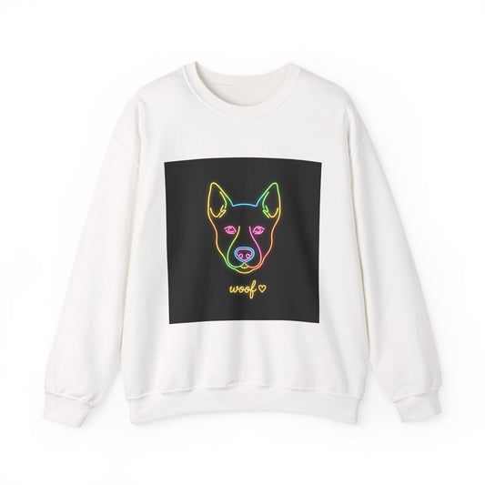 Funny Dog Meme Sweatshirt | Neon Doggo Graphic, Dog Mom Gift, Internet Dog Humor