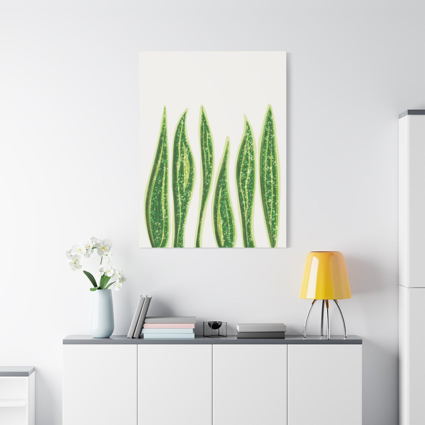 Snake Plant Canvas Print – Botanical Wall Art