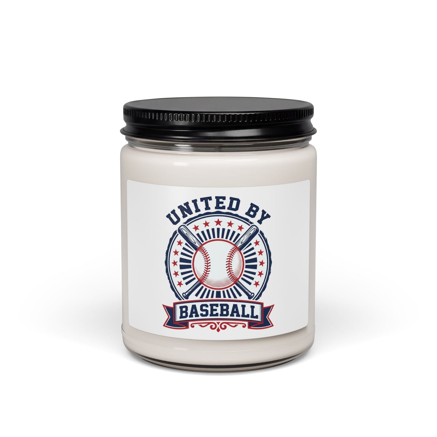 United by Baseball Candle | Patriotic Baseball Aesthetic, Red White Blue Soy