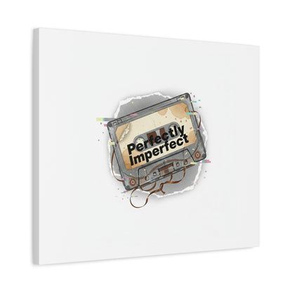 Perfectly Imperfect Cassette, Canvas Print | Analog Error, glitch art static