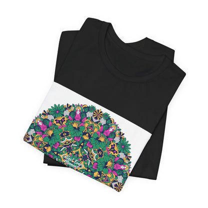 Psychedelic Botanical Mandala Tee | Festival Graphic T-Shirt