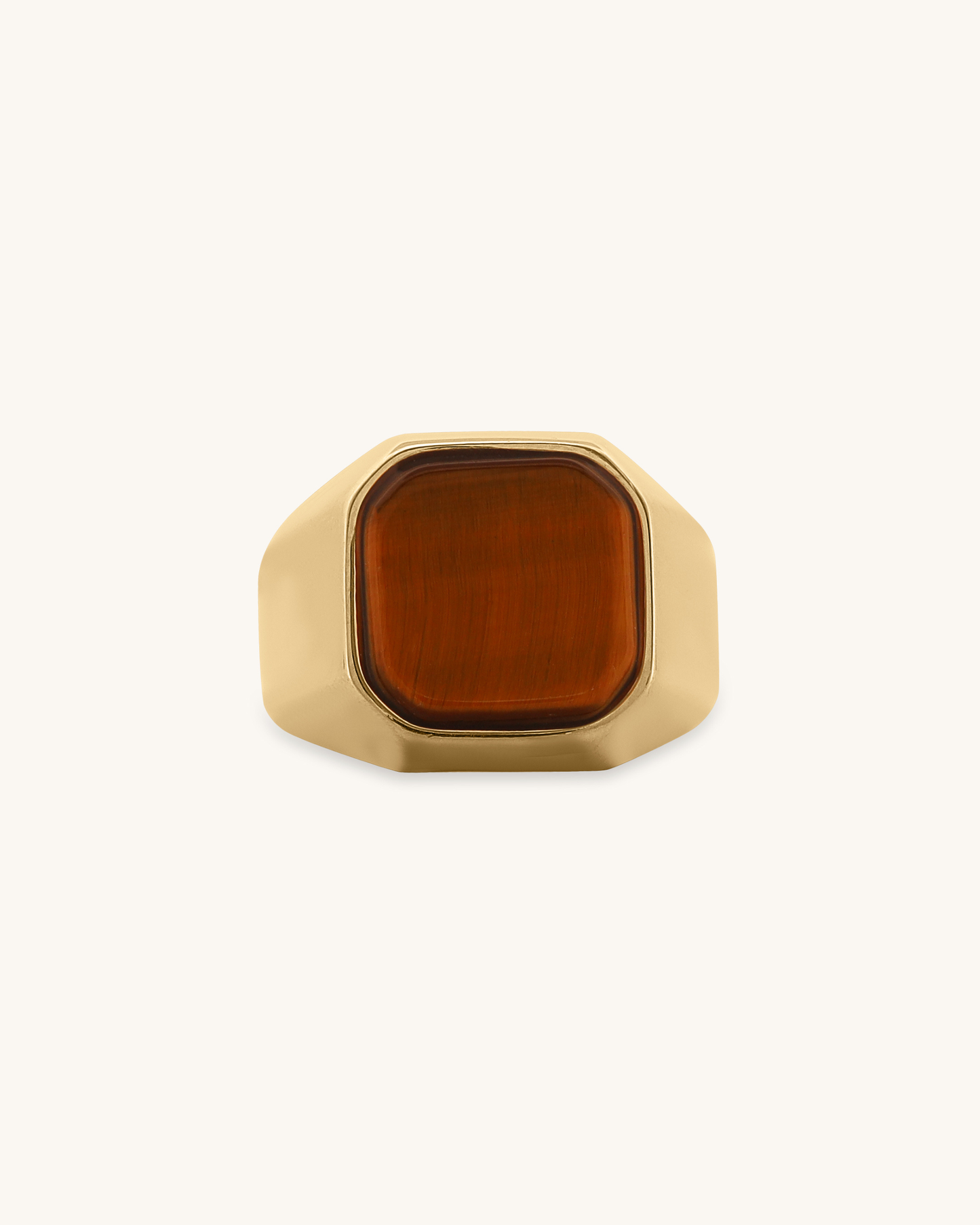 Tiger Eye Signet Ring
