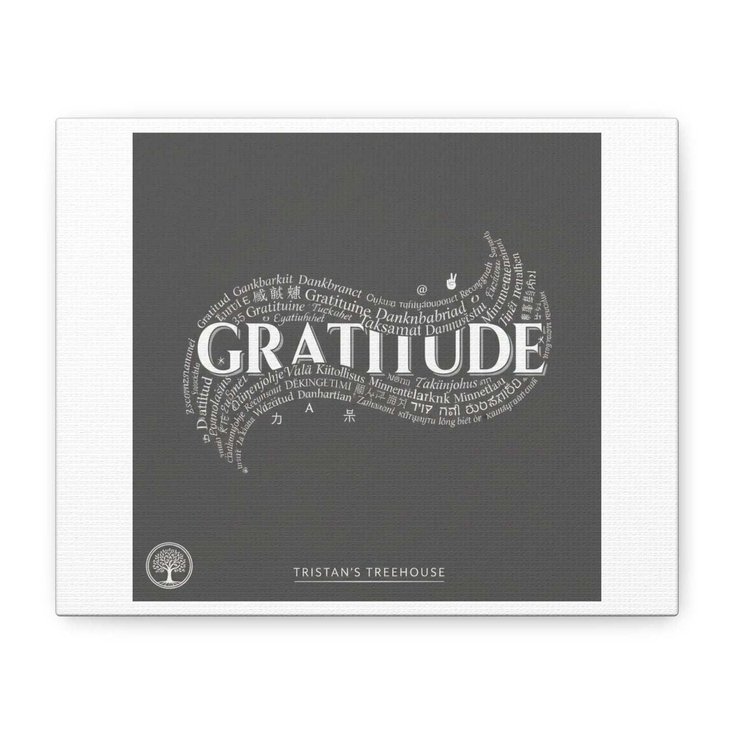 Gratitude Wall Art Matte Canvas | Tiny Treats, sweet uplifting print