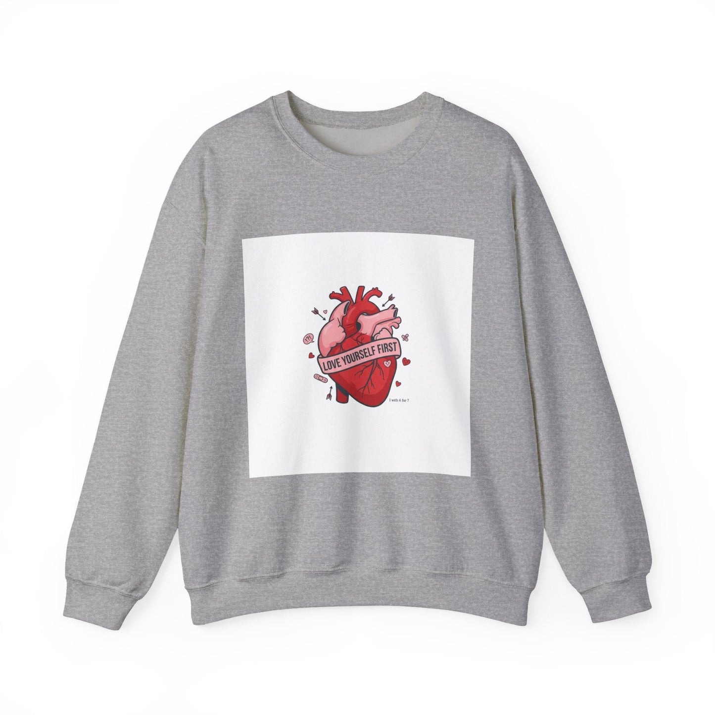 Anatomic Heart Patch Crewneck Sweatshirt | anti love graphic, punk Valentine