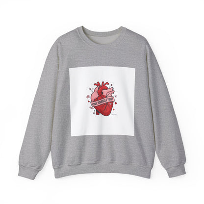 Anatomic Heart Patch Crewneck Sweatshirt | anti love graphic, punk Valentine
