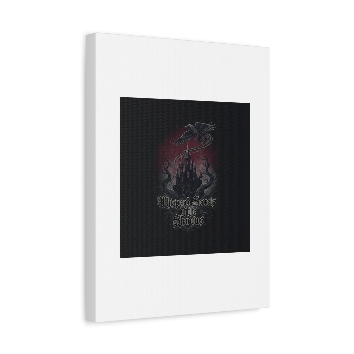 Whispered Secrets of the Shadows Castle Wall Art, Matte Canvas | Gothic Medieval Decor