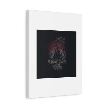 Whispered Secrets of the Shadows Castle Wall Art, Matte Canvas | Gothic Medieval Decor