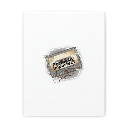 Perfectly Imperfect Cassette, Canvas Print | Analog Error, glitch art static