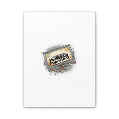 Perfectly Imperfect Cassette, Canvas Print | Analog Error, glitch art static