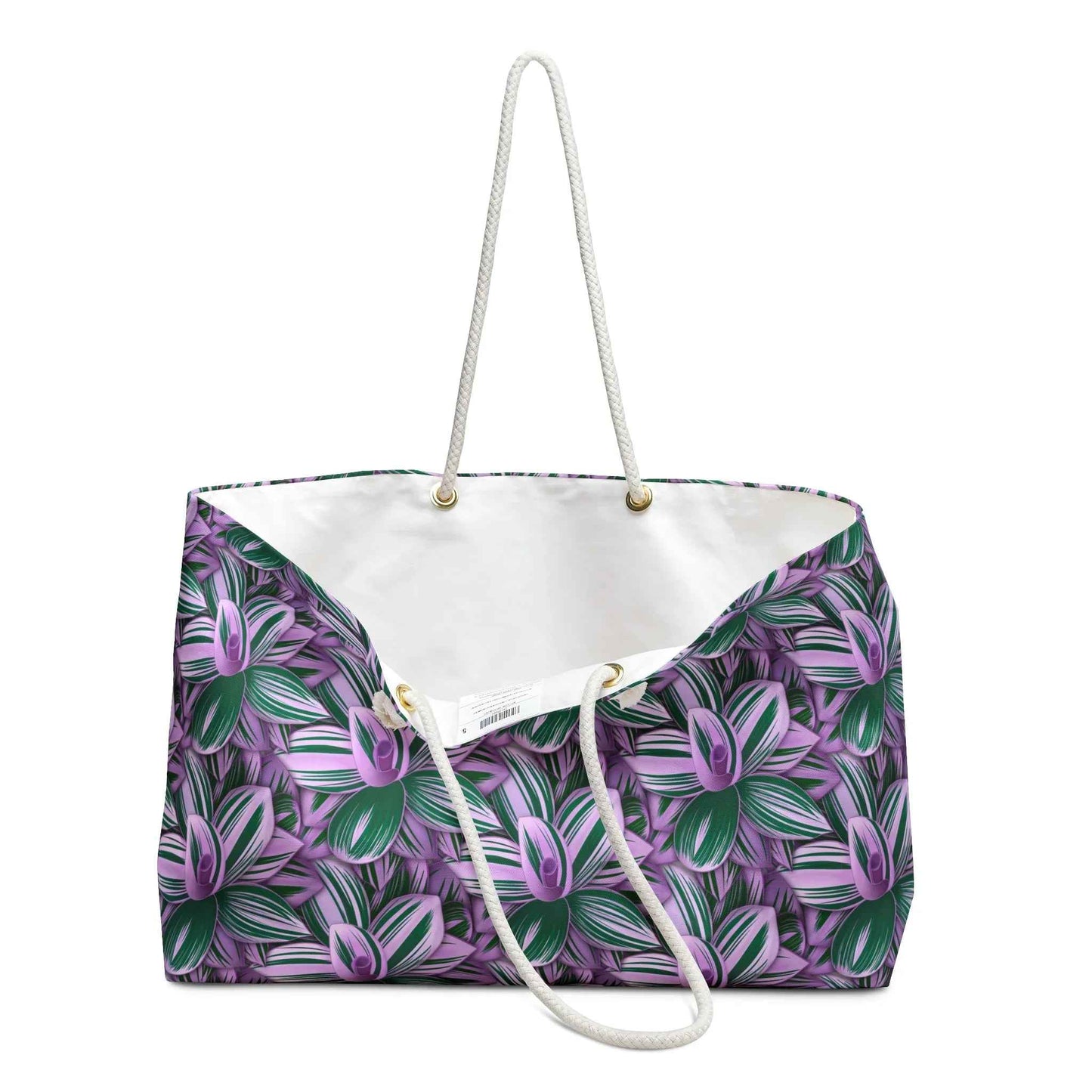 Purple & Green Floral Weekender Bag
