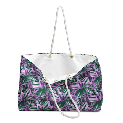 Purple & Green Floral Weekender Bag