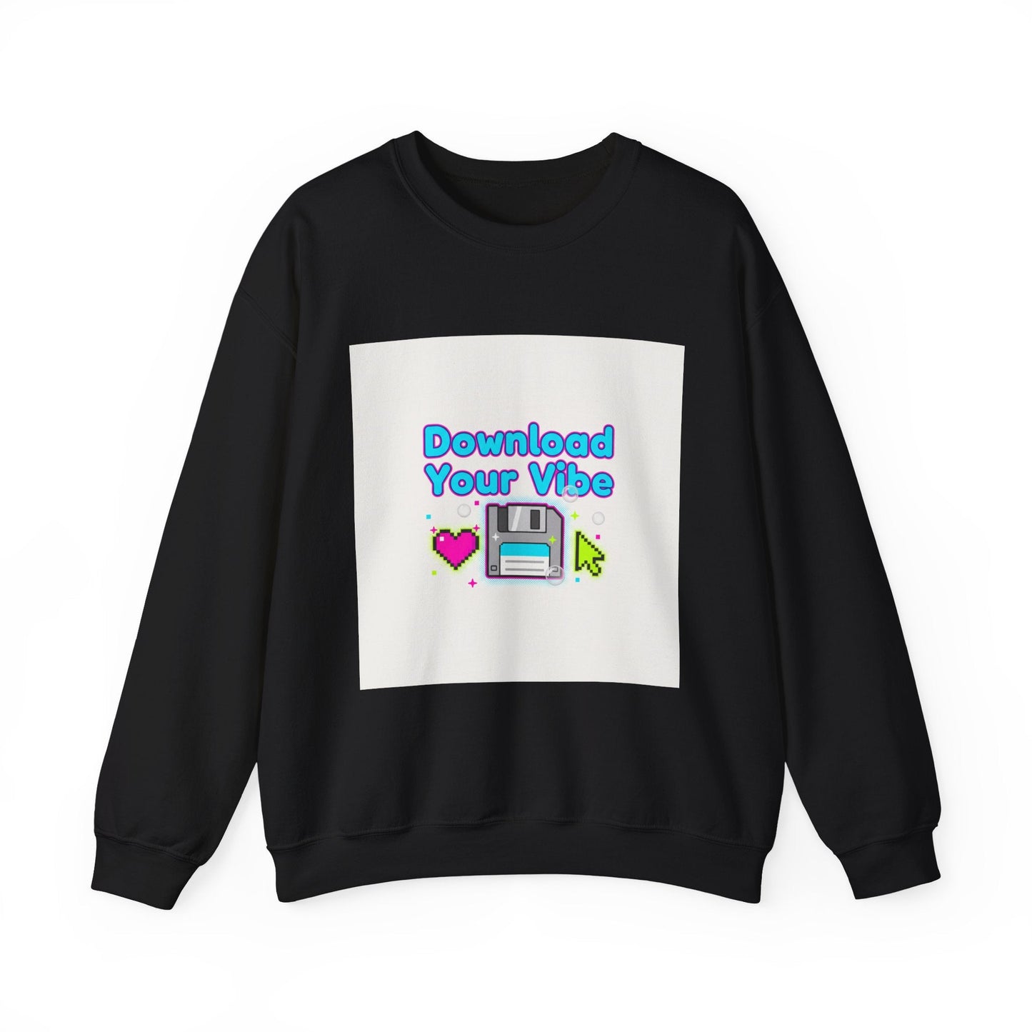 Download Your Vibe Sweatshirt | Y2K retro tech, pixel floppy art