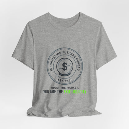 Exit Liquidity Tee | insider trading satire, prediction markets, finance humor