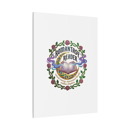 Romantasy Reader Canvas Print | enchanted bookish celestial gothic