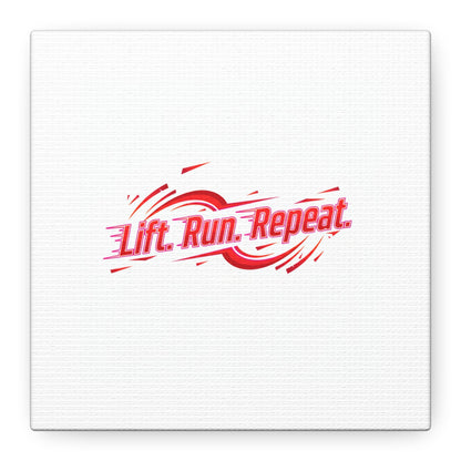 Lift Run Repeat Canvas | Fitness Wall Art, Gym Motivation