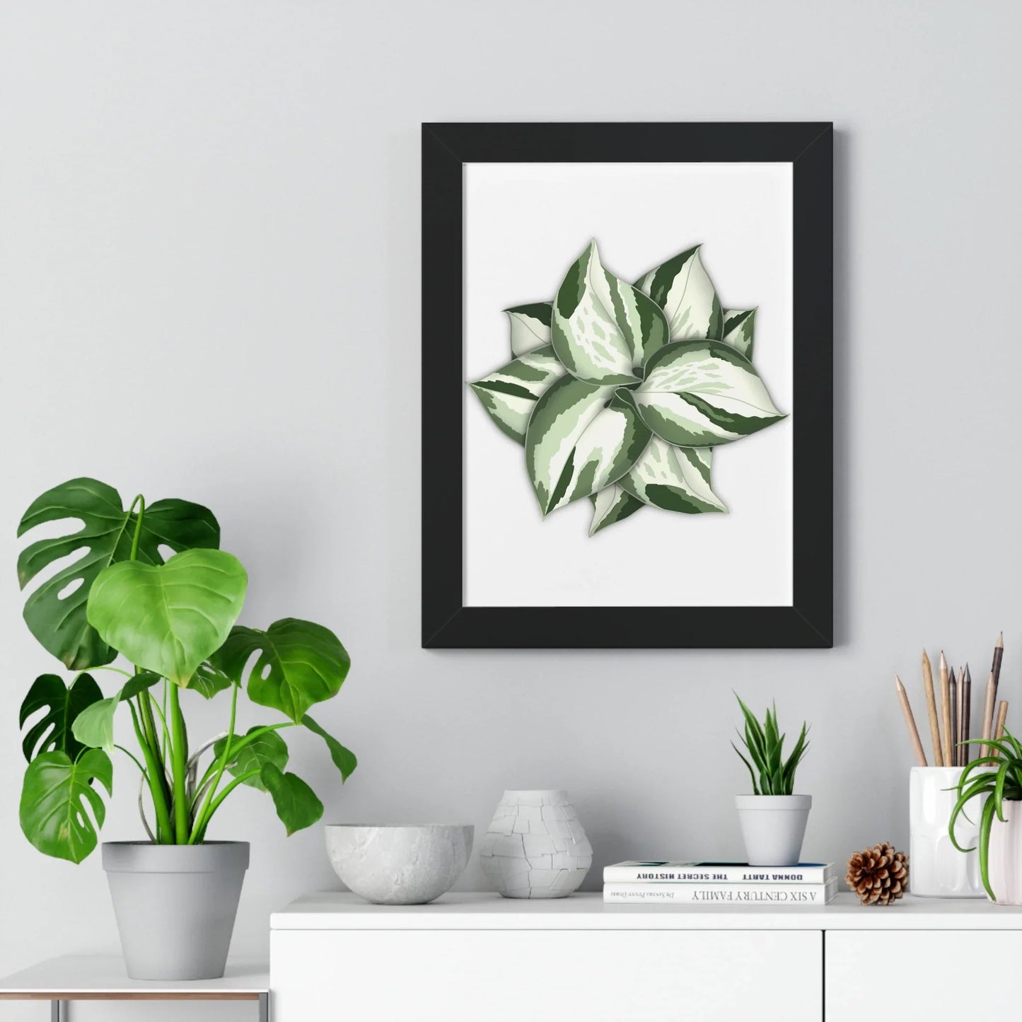 Manjula Pothos Framed Print – Botanical Wall Art