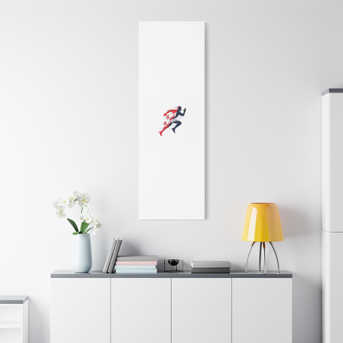 Stay Strong Runner Canvas | Fitness Motivation, Gym Wall Art
