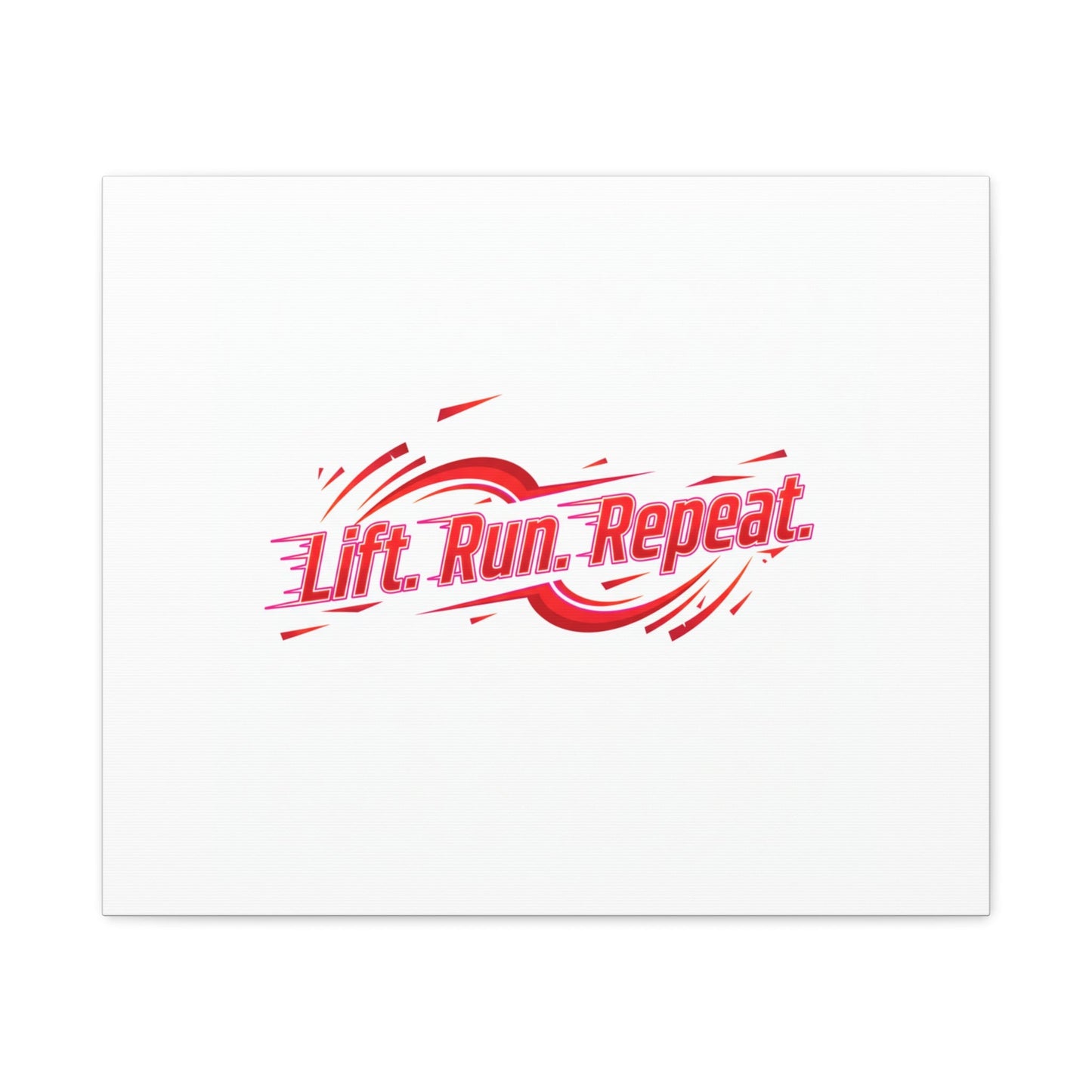 Lift Run Repeat Canvas | Fitness Wall Art, Gym Motivation