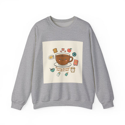 Morning Chaos Coffee Mom Sweatshirt | parenting morning humor, tired parent shirt