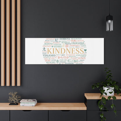 Kindness Word Cloud Canvas | Fresh Start Minimalist Wall Art