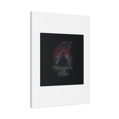 Whispered Secrets of the Shadows Castle Wall Art, Matte Canvas | Gothic Medieval Decor