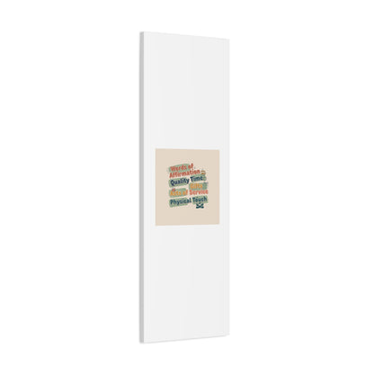 Love Languages List Matte Canvas Wall Art | love language meme, relationship humor