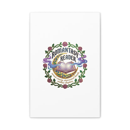 Romantasy Reader Canvas Print | enchanted bookish celestial gothic