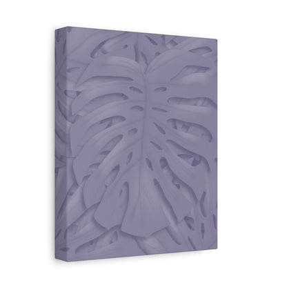 Violet Monstera Canvas Print – Botanical Wall Art