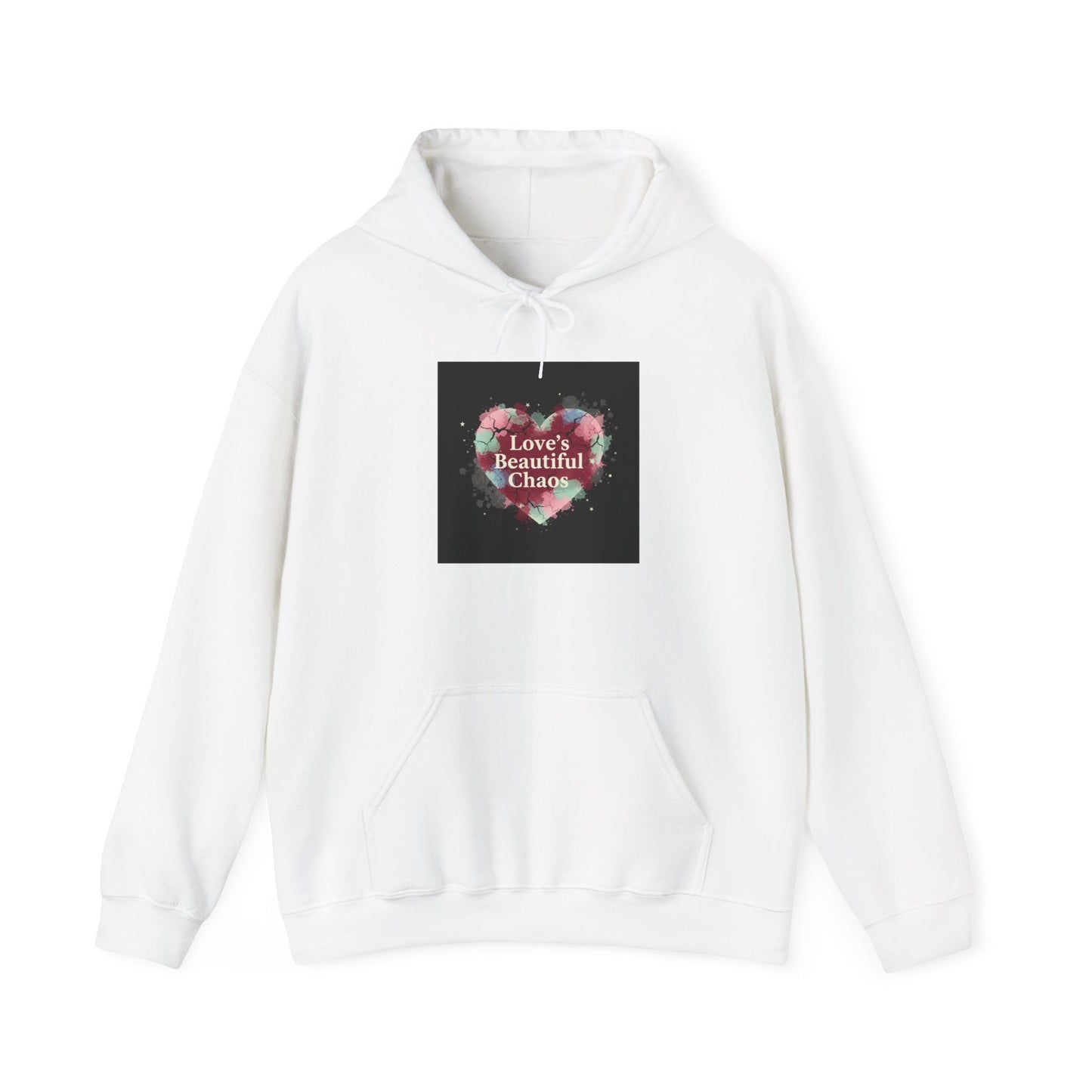 Distressed Heart Collage Hoodie | Soft Grunge Hearts, punk heart design