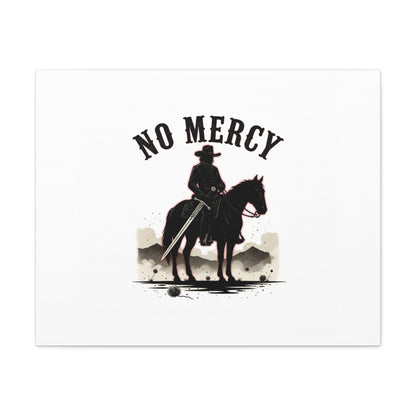 No Mercy Cowboy Skull Canvas | western skull art, gothic Americana