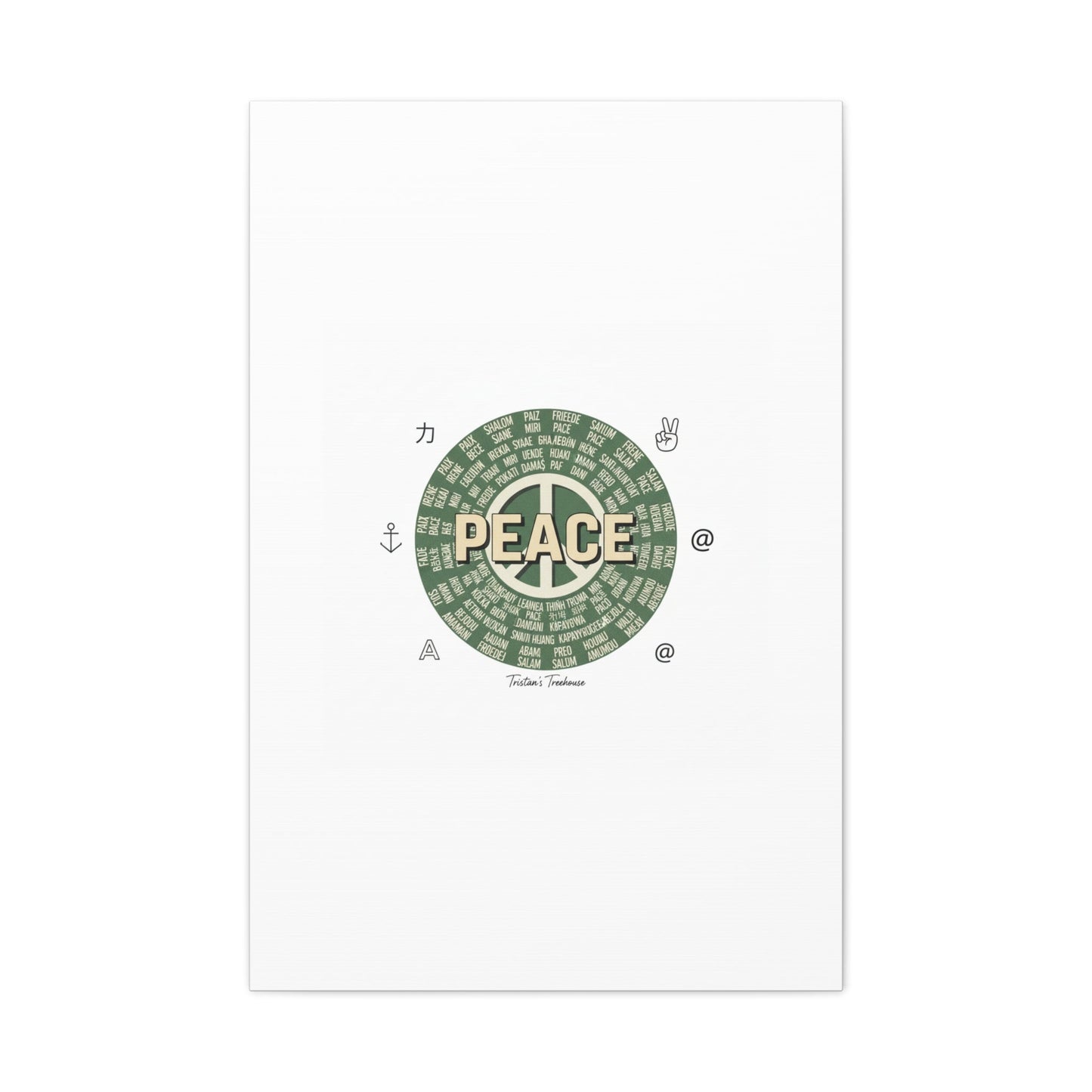 Peace doodle canvas | hand drawn sketch aesthetic, handwritten message