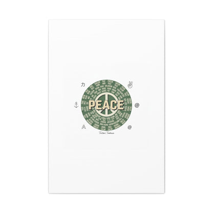 Peace doodle canvas | hand drawn sketch aesthetic, handwritten message
