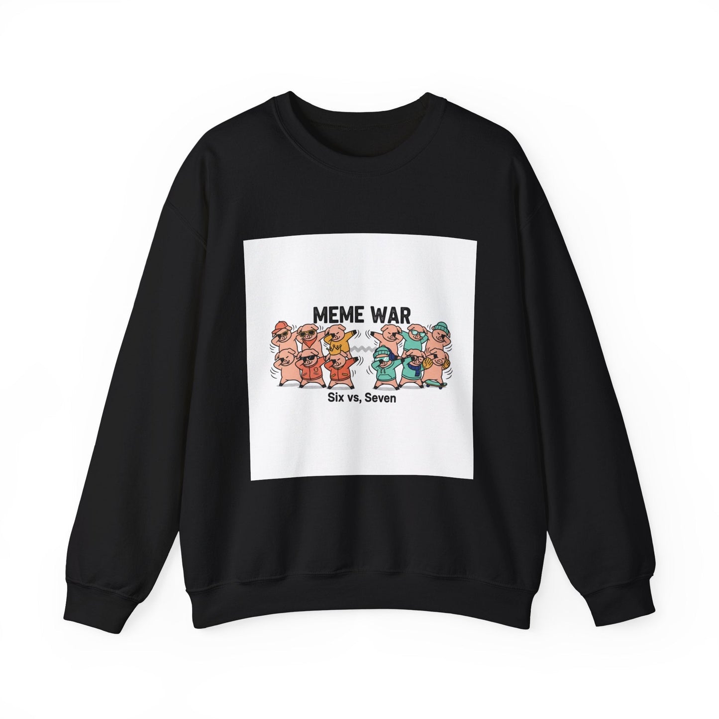 Meme War Graphic Sweatshirt, Disco Florals Retro Paisley