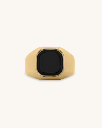 Black Square Signet Ring