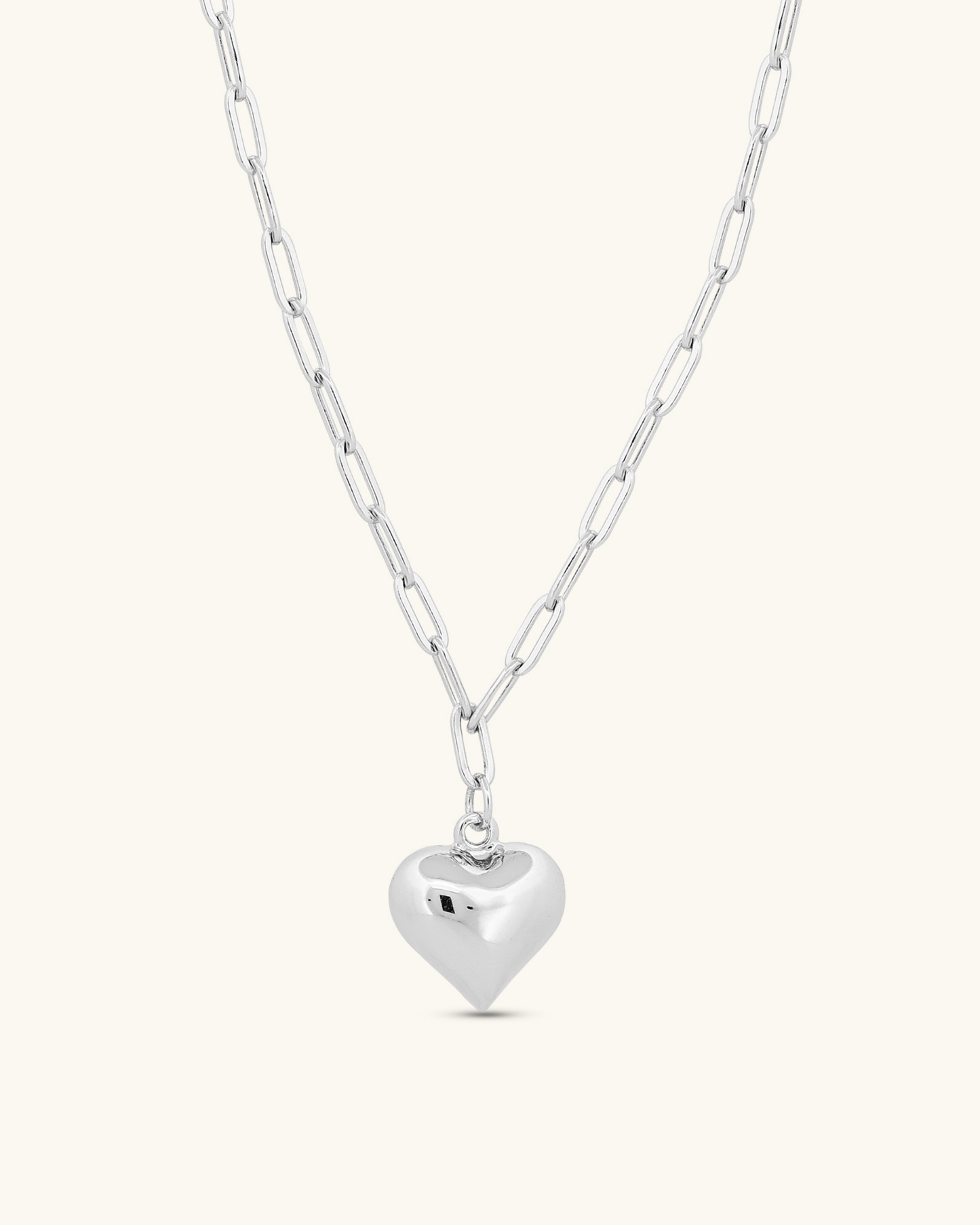 Paperclip Heart Necklace