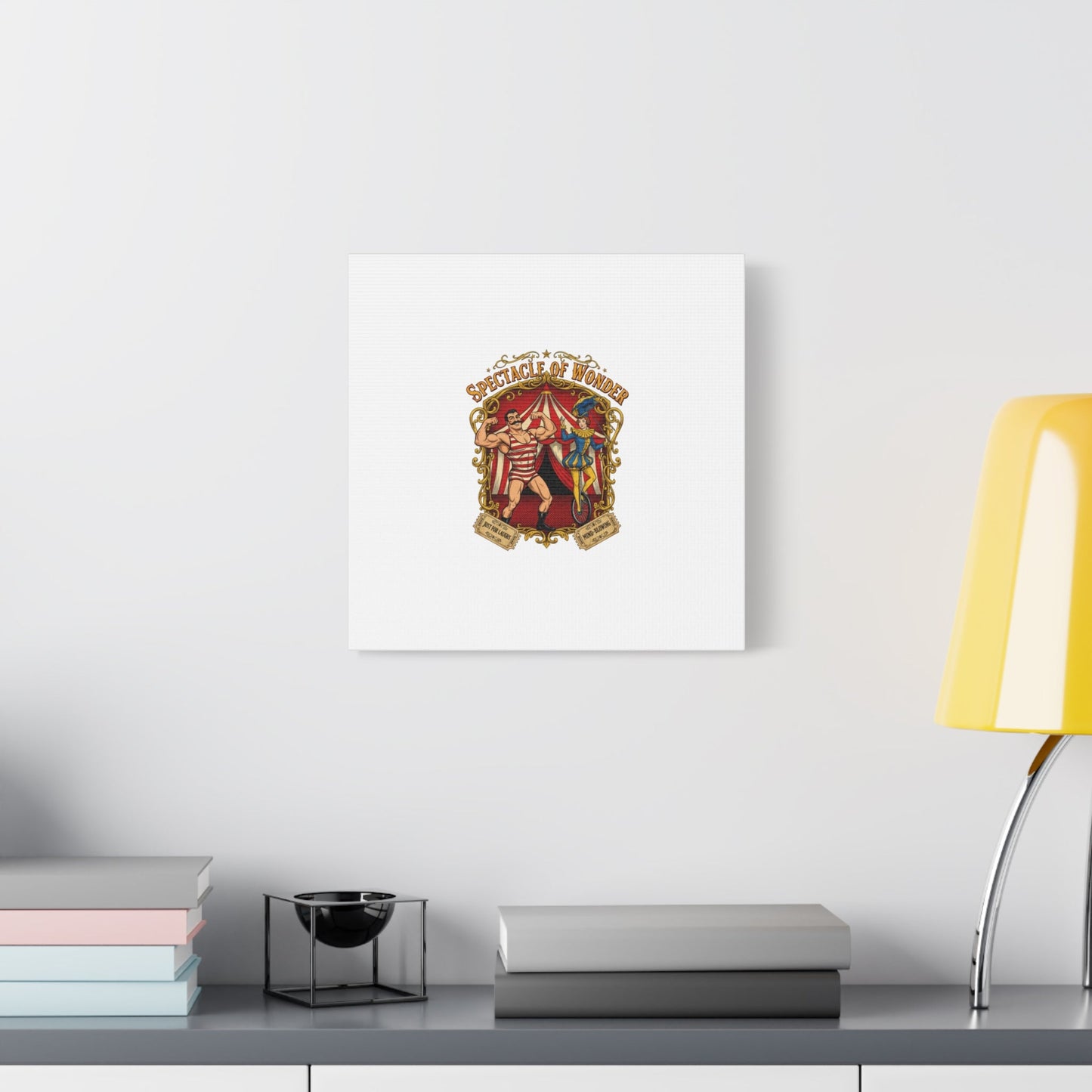Spectacle of Wonder Circus Art Print, Canvas | Vintage Carnival Design