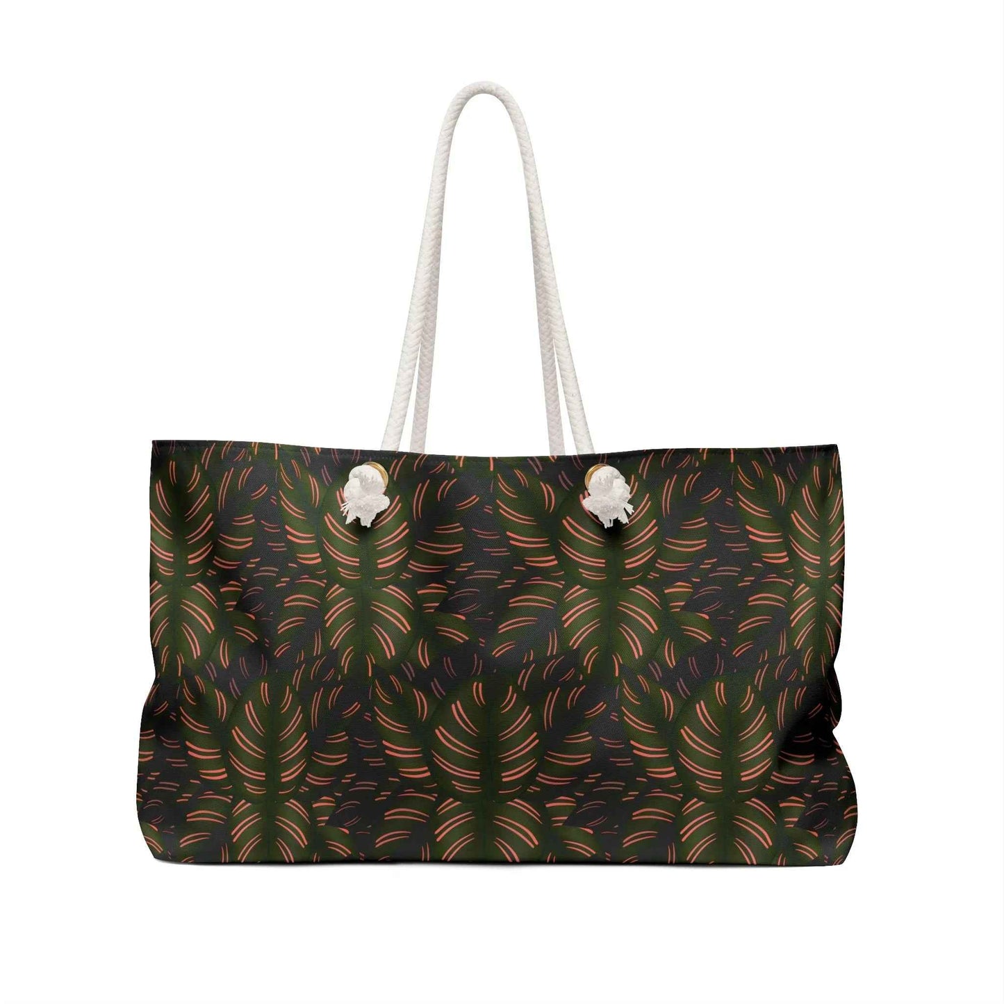 Calathea Pinstripe Pattern Weekender Bag