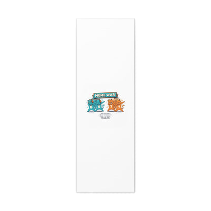 Meme War: Six vs. Seven Canvas Wall Art